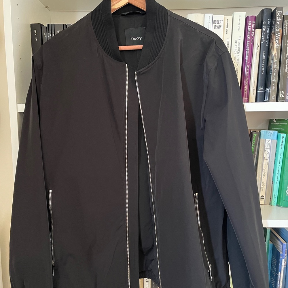 Theory Men's Black Bomber Jacket